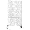 vidaXL Personvernsvegg 100 x 50 x 180 cm Rustfritt st&aring;l S&oslash;lv