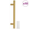 vidaXL Skaph&aring;ndtak 10 stk gulv 128 mm rustfritt st&aring;l
