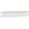 vidaXL Veggskap 2 stk hvit 100x30x35 cm heltre furu