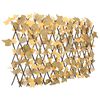 vidaXL Utvidbart espalier kunstige l&oslash;nneblader oransje 180x60 cm