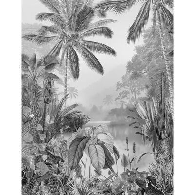 Komar Veggmaleri Lac Tropical Black & White 200x270 cm