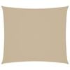 vidaXL Solseil oxfordstoff rektangul&aelig;r 2x2,5 m beige