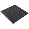 vidaXL Teppeflis M&oslash;rkegr&aring; med striper 50 x 50 cm 4 stk. PP og Bitumen