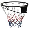 vidaXL Basketballkurv svart 45 cm st&aring;l