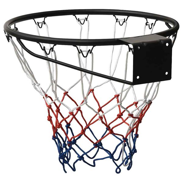 vidaXL Basketballkurv svart 45 cm st&aring;l
