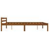 vidaXL Sengeramme med 4 skuffer honningbrun heltre furu 140x200 cm