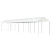 vidaXL Paviljong med tak hvit 17,84x2,28x2,69 m polyetylen