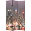 vidaXL Sammenleggbar romdeler 120x170 cm New York natt