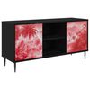 vidaXL TV-skap AACHEN 102 x 33 x 51 cm Svart eik Konstruert tre