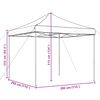vidaXL Sammenleggbart partytelt pop-up burgunder 292x292x315 cm
