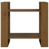 vidaXL Bokhylle/romdeler honningbrun 60x35x57 cm heltre