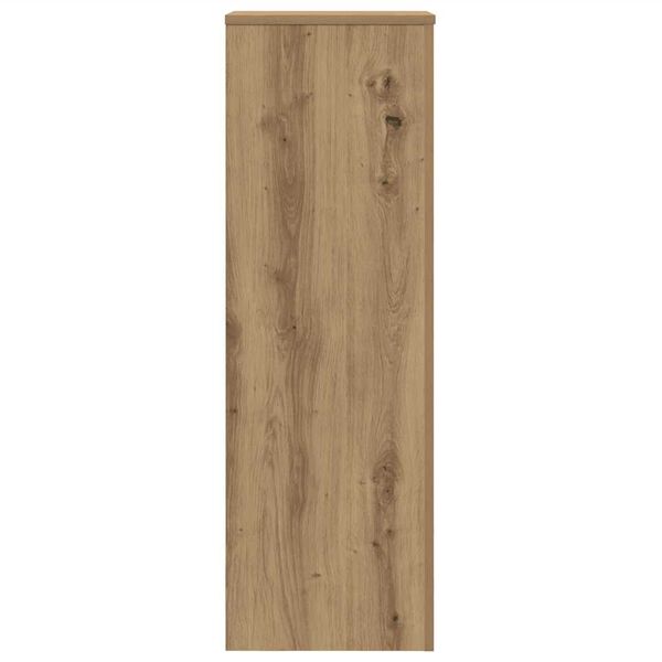 vidaXL Plantestativ artisan eik 33x33x100 cm konstruert tre