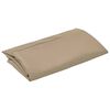 vidaXL Erstatningsstoff for utkragende paraply taupe 350 cm