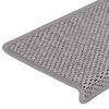 vidaXL Selvklebende trappematter sisal 30 stk 65x21x4 cm s&oslash;lv