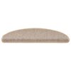 vidaXL Selvklebende trappematter sisal 30 stk 65x21x4 cm lysebeige