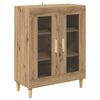 vidaXL Serviesskap Artisan Eik 69,5 x 34 x 90 cm Konstruert tre