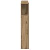 vidaXL Hodegavl med hylle artisan eik 100x18,5x102,5 cm konstruert tre