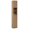 vidaXL Baderomsskap h&aring;ndverkseik 32x25,5x190 cm konstruert tre
