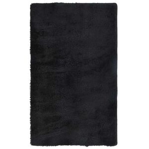 vidaXL Rugeteppe med h&oslash;y lugg NAVARRA svart 60x100 cm polyester