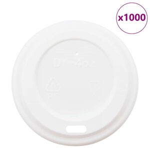 vidaXL Papir kaffekopp lokk &Oslash;60 mm 4oz 1000 stk hvit plast
