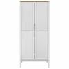 vidaXL Garderobe FLORO hvit 77x53x171 cm heltre furu
