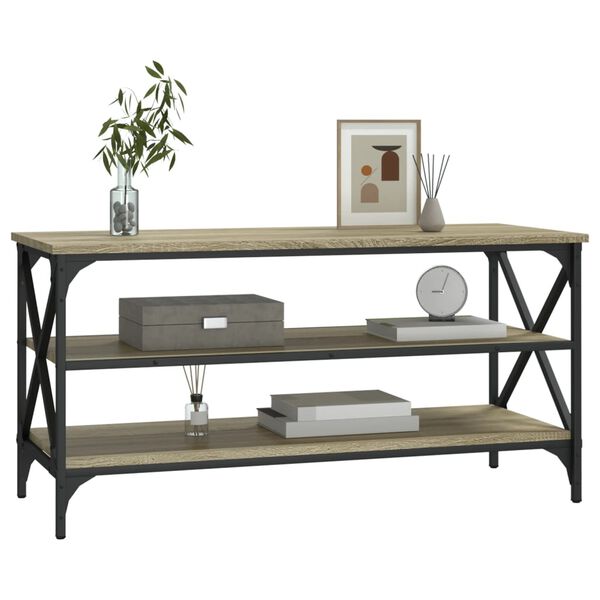 vidaXL TV-benk sonoma eik 100x40x50 cm konstruert tre