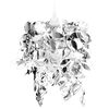 Taklampe/lysekrone l&oslash;vpaletter 21,5 x 30 cm s&oslash;lv