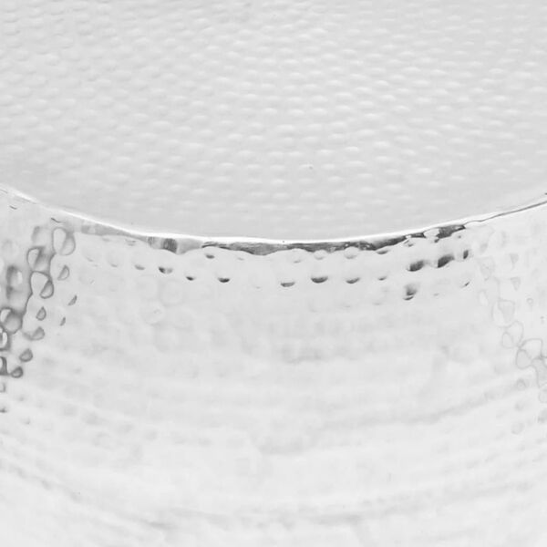 vidaXL Rundt salongbord aluminium s&oslash;lv