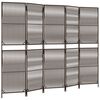 vidaXL Romdeler 5 paneler brun polyrotting