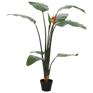 vidaXL Kunstig Strelitzia Plante Gr&oslash;nn 70 x 18 x 155 cm Stoff og PE