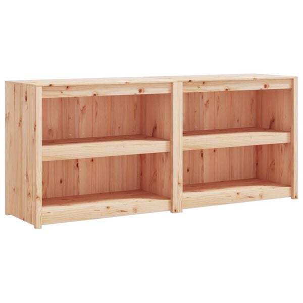 vidaXL Utekjøkkenskap 2 stk heltre furu