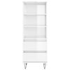 vidaXL Highboard høyglans hvit 40x36x110 cm konstruert tre