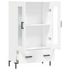 vidaXL Highboard hvit 69,5x31x115 cm konstruert tre