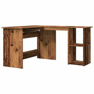 vidaXL Hj&oslash;rnepult gammelt tre 120x140x75 cm konstruert tre