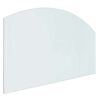 vidaXL Peisglassplate Gjennomsiktig 100 x 60 cm Glass