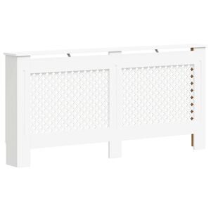 vidaXL Radiatordeksel hvit 172x19x81,5 cm MDF
