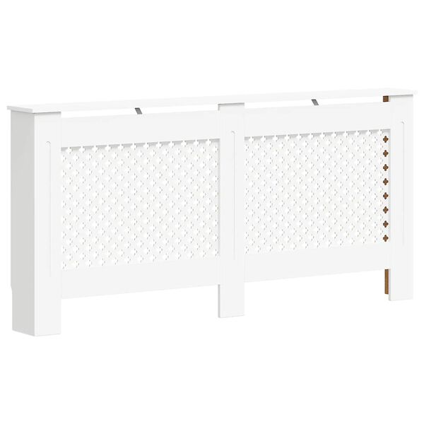 vidaXL Radiatordeksel hvit 172x19x81,5 cm MDF