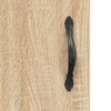 vidaXL Skjenk sonoma eik 90x34x80 cm konstruert tre