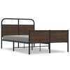 vidaXL Sengeramme uten madrass brun eik 140x190 cm konstruert tre
