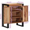 vidaXL Sko Skap med hylle Brun 56 x 35 x 70 cm Massivt akasietre