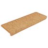 vidaXL Selvklebende trappematter sisal 30 stk 65x21x4 cm sisal