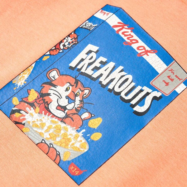 T-skjorte for barn med korte ermer neonoranjse 104