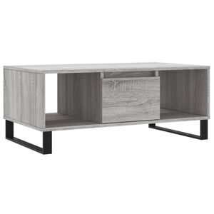 vidaXL Salongbord gr&aring; sonoma 90x50x36,5 cm konstruert tre