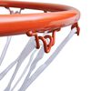 vidaXL Basketballkurvsett med netting oransje 45 cm