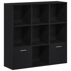 vidaXL Bokhylle svart eik 98x29x97,5 cm konstruert tre