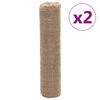 vidaXL Juteruller 2 stk 0,5x50 m 100% jute 200 gsm