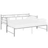 vidaXL Uttrekkbar ramme til sovesofa grå metall 90x200 cm