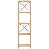 vidaXL Hylle 5 etasjer 40x30x146 cm heltre eik