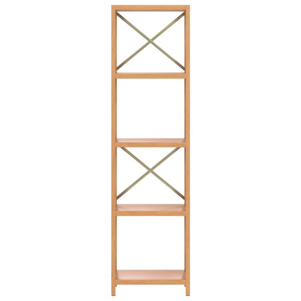 vidaXL Hylle 5 etasjer 40x30x146 cm heltre eik