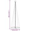 vidaXL Juletre kjegleformet fargerik 310 lysdioder 100x300 cm